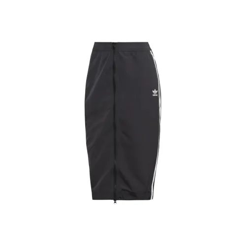 adidas originals Черная Женская Повседневная Длинная Юбка