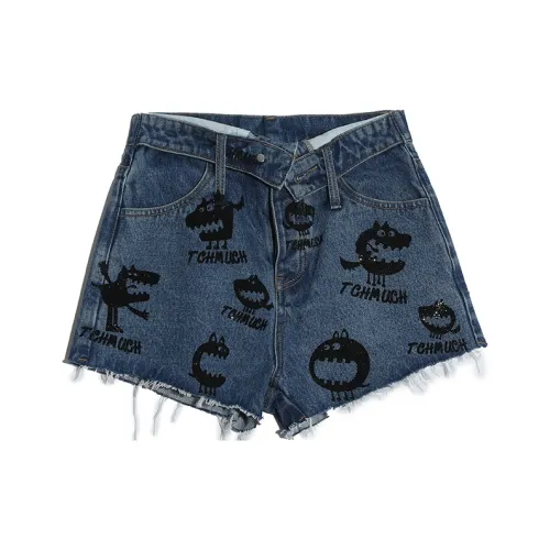 TCH Синие Женские Джинсовые Шорты