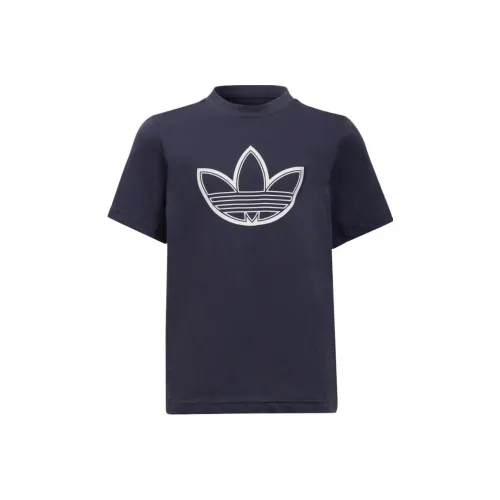 Adidas Originals T-Shirt Детский Темно-Серый и Темно-Синий