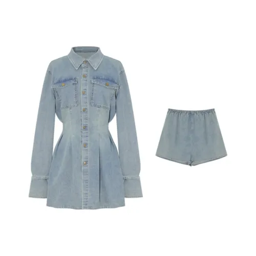 DREAM SEVEN 77 Комплект с юбкой Женские Джинсовый синий