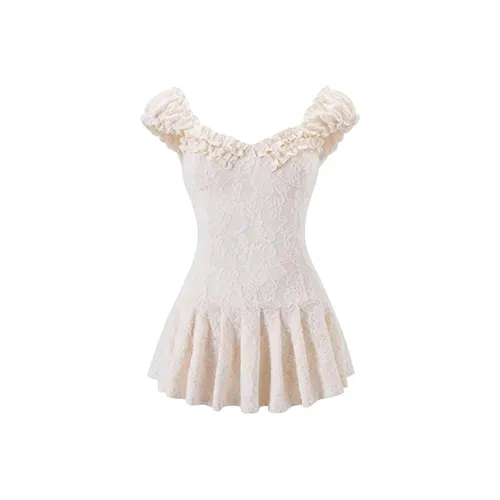 SECFLY OFFICIAL Юбка-платье Женское Экрю