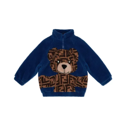 FENDI Синий Kids Свитшоты