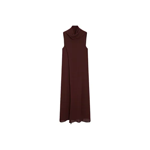 Massimo Dutti Без рукавов Платье Женское Красное