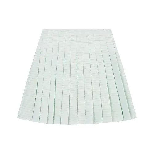 Self Портрет Повседневная Короткая Юбка Женская Мятно-Зеленая