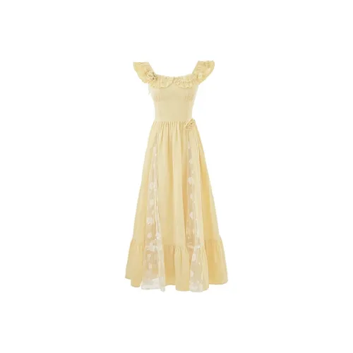 DEDY Желтые Женские Слиплатья