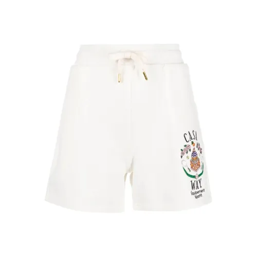 CASABLANCA Экрю Женские Спортивные Шорты