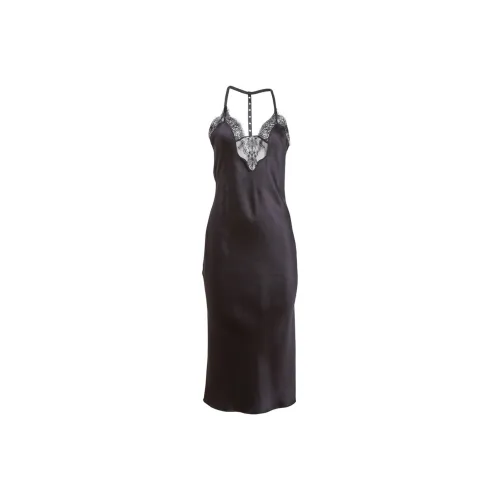 Fleur Du Mal Черные Женские Слиплатья