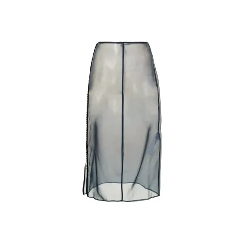 JIL SANDER Циановый Женские Повседневные Длинные Юбки