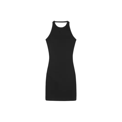 MITX Летнее Безрукавное Платье Женское Черное
