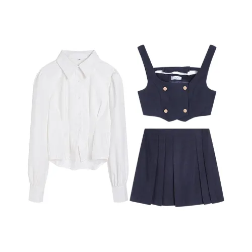 Ice cream and whale Женские комплекты с юбкой