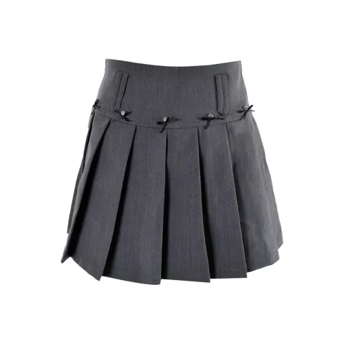 CLOUD SEASON Повседневные короткие юбки Женские Серый