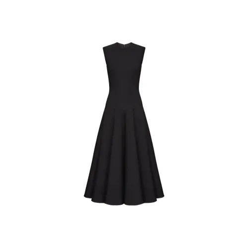 Valentino SS24 Sleeveless Dress Women's Black Валентино SS24 Без рукавов Платье Женское Черное