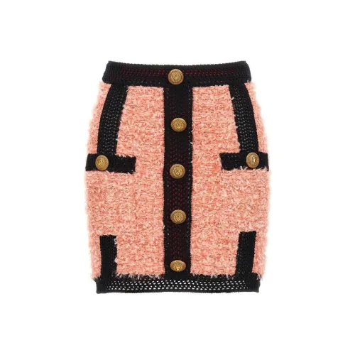 BALMAIN Многоцветные Женские Повседневные Короткие Юбки
