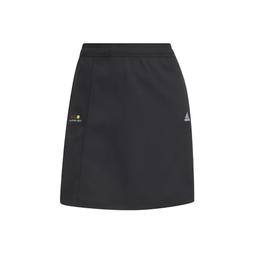 Adidas X SHUTING QIU Co Branded SERIES Черные Женские Повседневные Короткие Юбки
