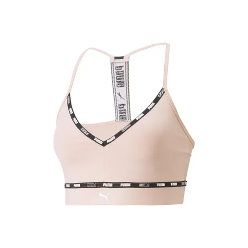 PUMA Low Impact PUMA Strong Strappy Бюстгальтер Спортивное белье Женские Розовый