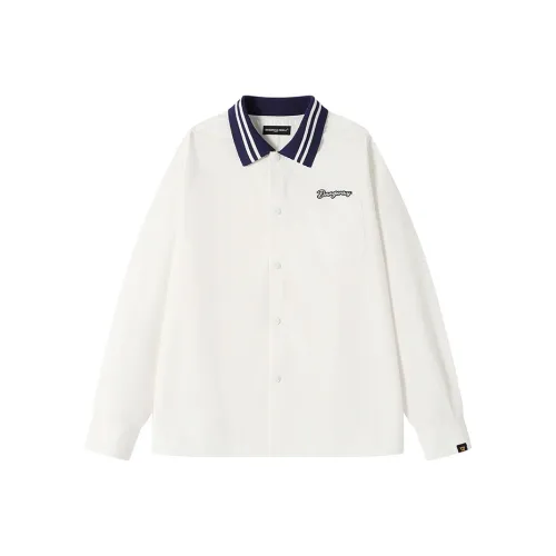 DANGEROUSPEOPLE Белая унисекс рубашка