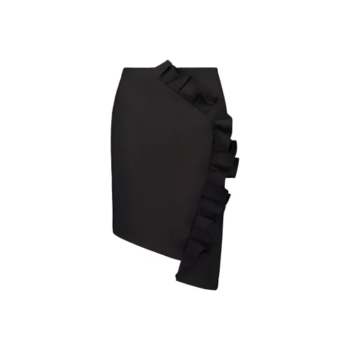 SUNDAY LIFE Повседневный Длинный Юбка Женская Черная