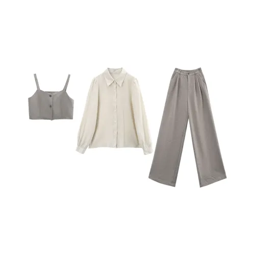 A paradise for awakening Повседневный костюм женский серый трехкомпонентный комплект