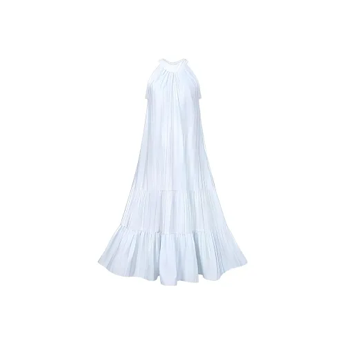 DOSOHEB Без рукавов Платье Женское Синее