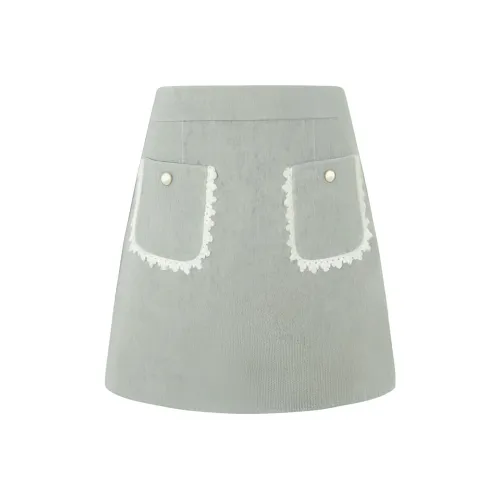 Caroline FW23 Повседневные короткие юбки Женские Светло-зеленый