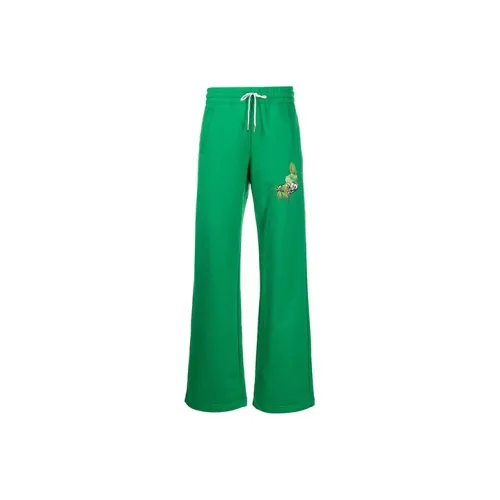 Off Белый SS21 Зеленый Женские Спортивные Брюки