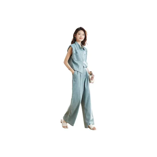 TERRE BLEUE Повседневный костюм женский светло-синий