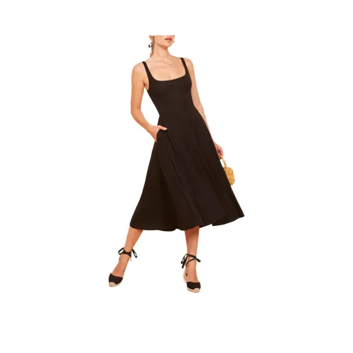 Reformation Rou KNIT Платье Slip Платье Женские Черный