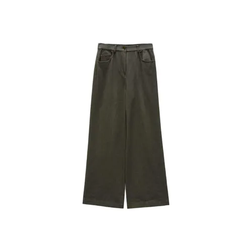 INSUN Джинсы Женские Оливково-зеленый