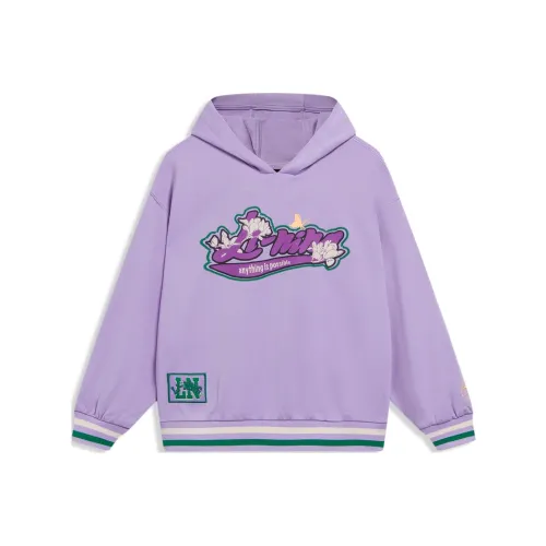 LINING YOUNG Свитшот Sports Life Collection Веро-розовый фиолетовый Детский