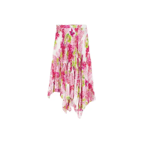 FANSIZHE SS23 Holiday Повседневный Длинный Юбка Женские Розовый