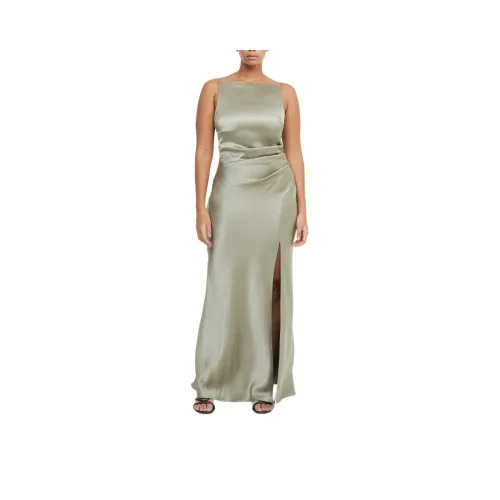 BEC+BRIDGE The DREAMER Макси-платье Slip Платье Женское Шалфейный Шалфейно-зеленый