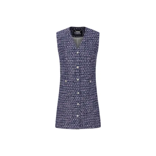 KARL LAGERFELD Без рукавов Платье Женское Фиолетовое