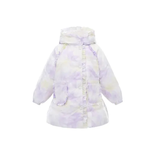 Mini Peace Многоцветный Цветочный Kids Пуховые куртки
