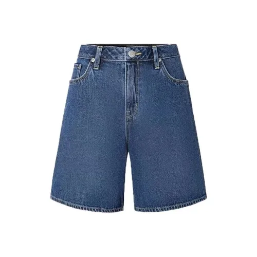 Lee Синие Женские Джинсовые Шорты