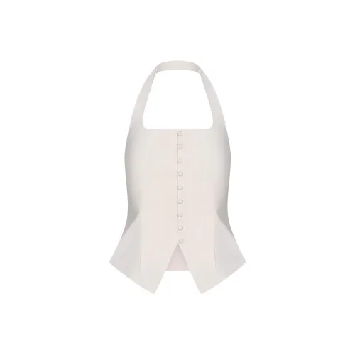 URBAN REVIVO Экрю Женские Жилеты