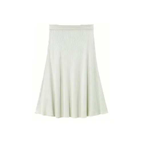OVV Светло-зеленый A1 Женские Повседневные длинные юбки