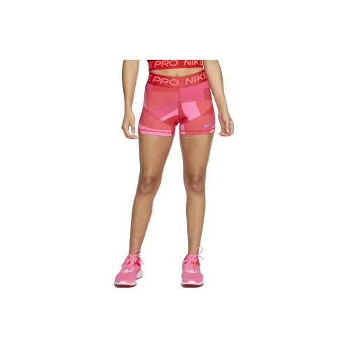 NIKE Яркие Темно-красные Женские Спортивные Шорты