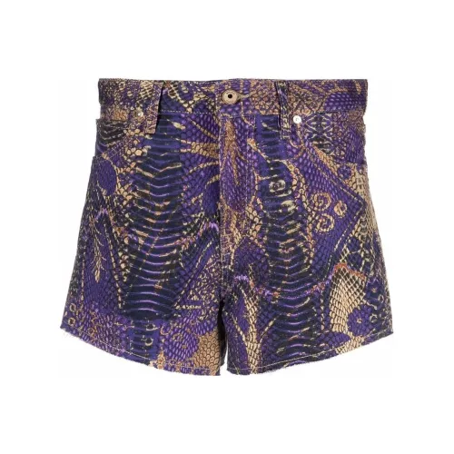Just Cavalli Фиолетовые Женские Джинсовые Шорты