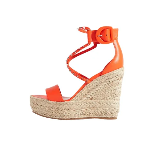 Christian Louboutin One Sandals Strap Orange Women's