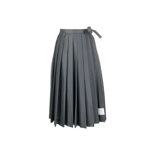 THOM BROWNE Серый Женские Повседневные Длинные Юбки