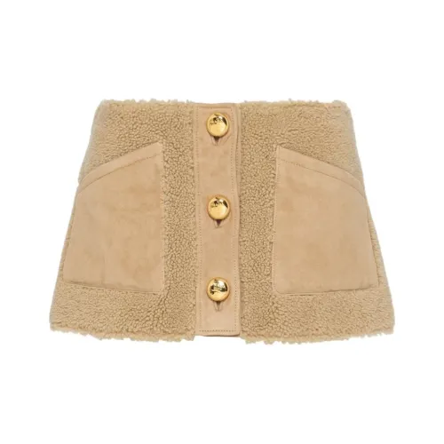 PRADA Повседневные короткие юбки Женские Хаки