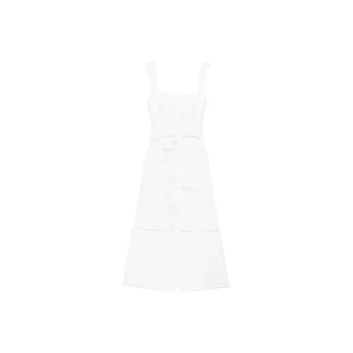 Marine Serre SS25 Slip Платье Женское Белое