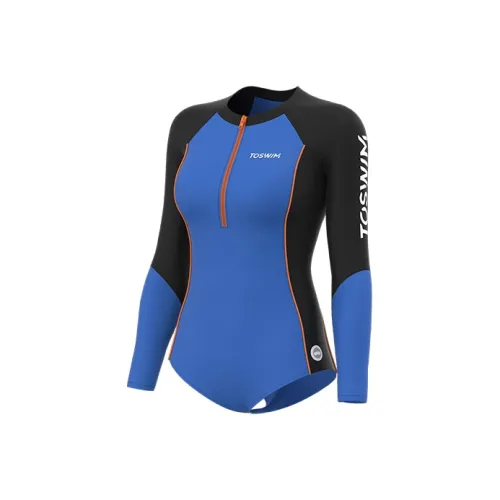 TOSWIM Ван-Пис Купальник Женские Полночь Церулеан