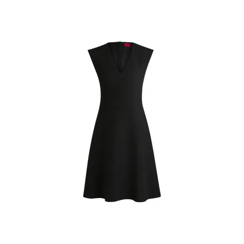 HUGO BOSS Черные Женские Платья без рукавов