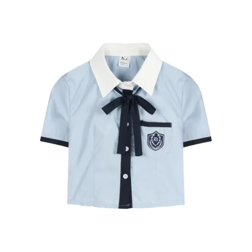 DATIANXIN Комплект с юбкой Женская одежда Наборы Светло-синий + Темно-синий