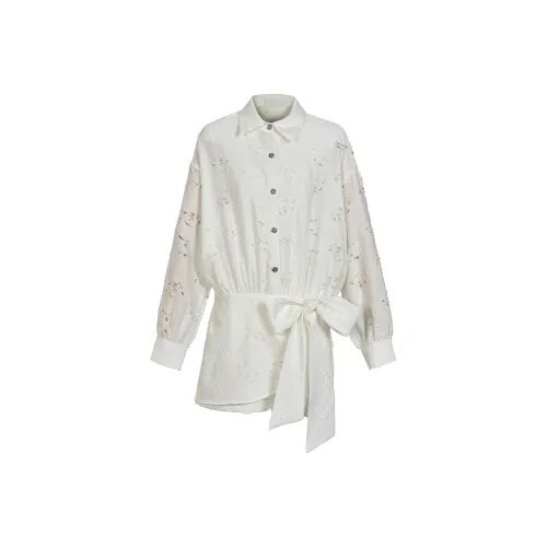 MISSHONEY MH Длинное платье с длинными рукавами женское белое