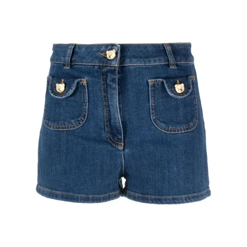 MOSCHINO Синие Женские Джинсовые Шорты