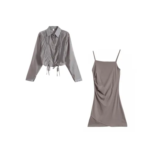 ONE PASS STUDIO Комплект с юбкой Женские Коричневый