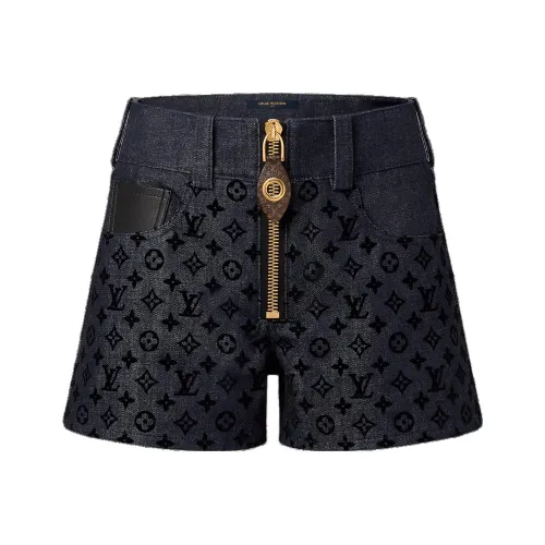LOUIS VUITTON Джинсовые шорты Женские Черные