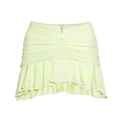 Misbhv SS24 Повседневные короткие юбки Женские Зеленый